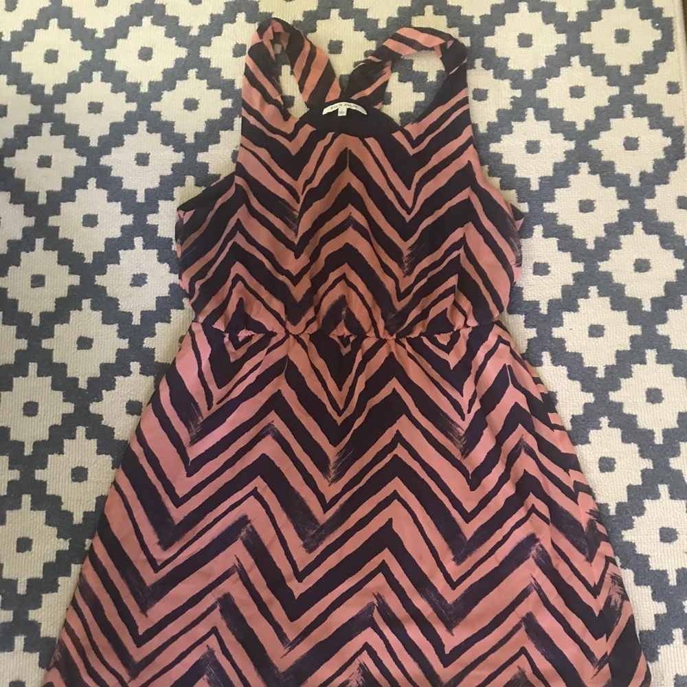 Chevron print dress